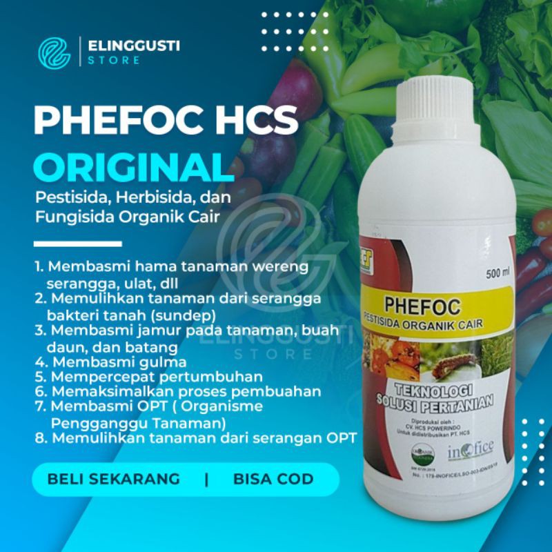 Jual Phefoc Hcs Pestisida Herbisida Fungisida Organik Cair Pembasmi Hama Shopee Indonesia 0592