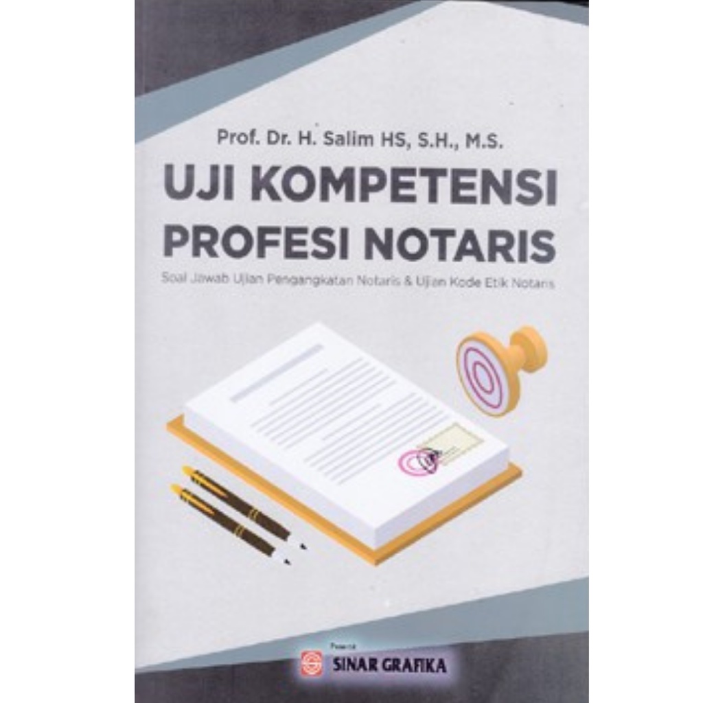 Jual Buku Uji Kompetensi Profesi Notaris : Soal Jawab Ujian ...