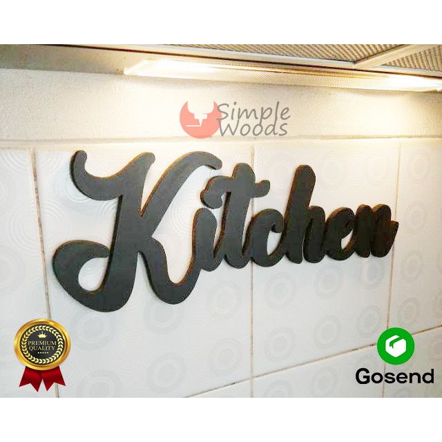 Jual Tulisan Kitchen Huruf Kayu Hiasan Dinding Dapur | Shopee Indonesia