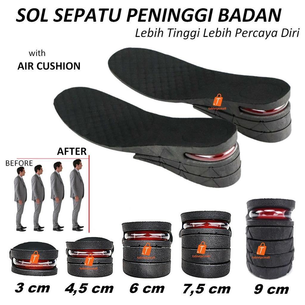 Jual Sol Sepatu Peninggi Badan 3 9cm Sepasang Dengan Bantalan Udara