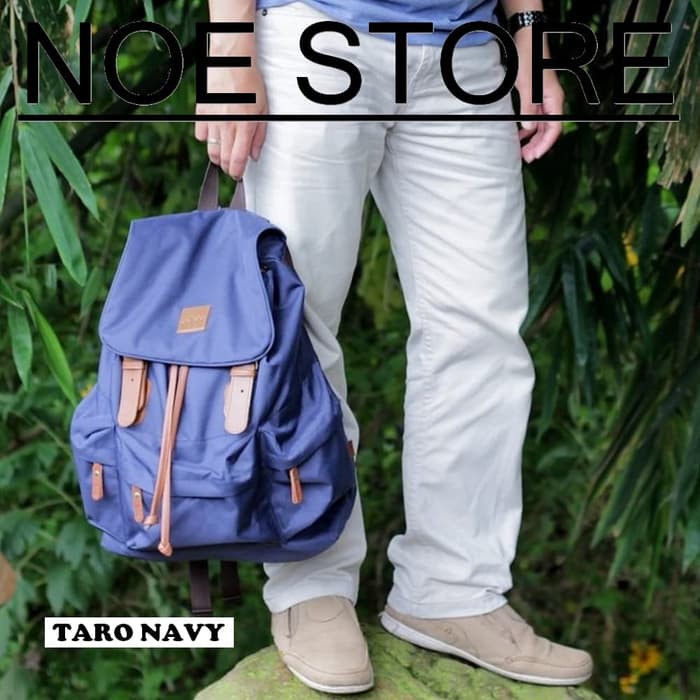 Jual Tas Ransel Backpack Sekolah Kuliah Laptop Wanita Tuskbag Taro navy ...
