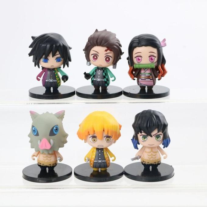 Jual Figure Kimetsu No Yaiba Demon Slayer Set 6 Pcs | Shopee Indonesia