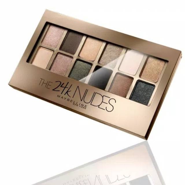Jual ORIGINAL MAYBELLINE THE 24K NUDES GOLD EYESHADOW PALETTE Shopee Indonesia