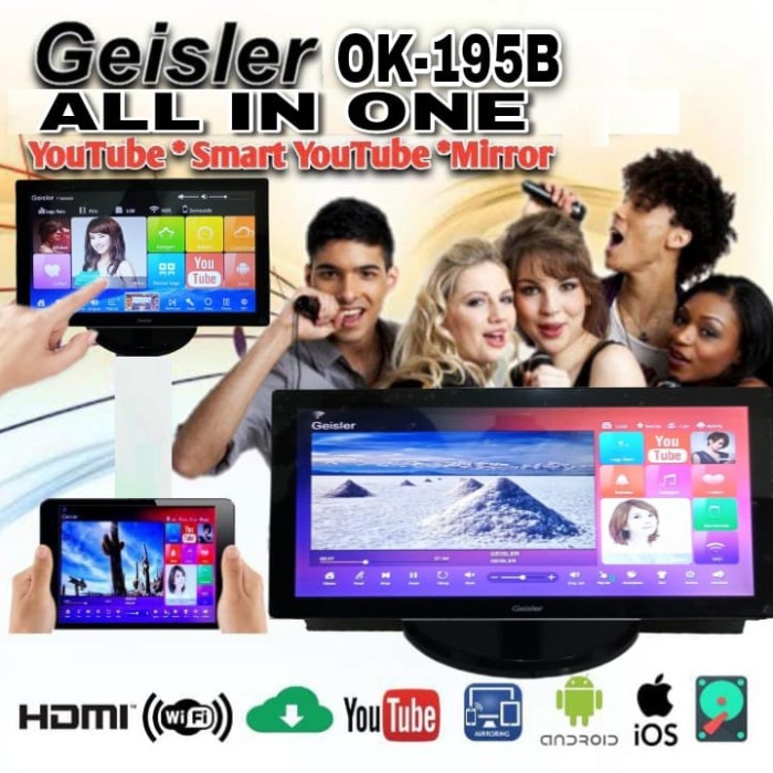 Jual Geisler Ok195 B Plus Layar Touch Screen Player Karaoke 19 Inch