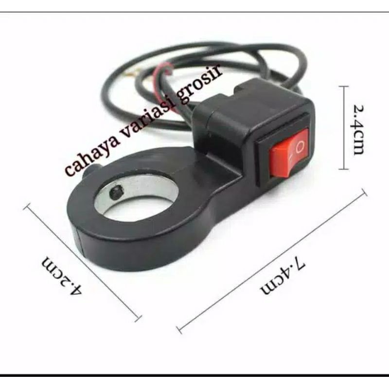 Jual SAKLAR ON OFF ALMU JEPIT STANG - SAKLAR ON OFF LAMPU WATERPROOF ...