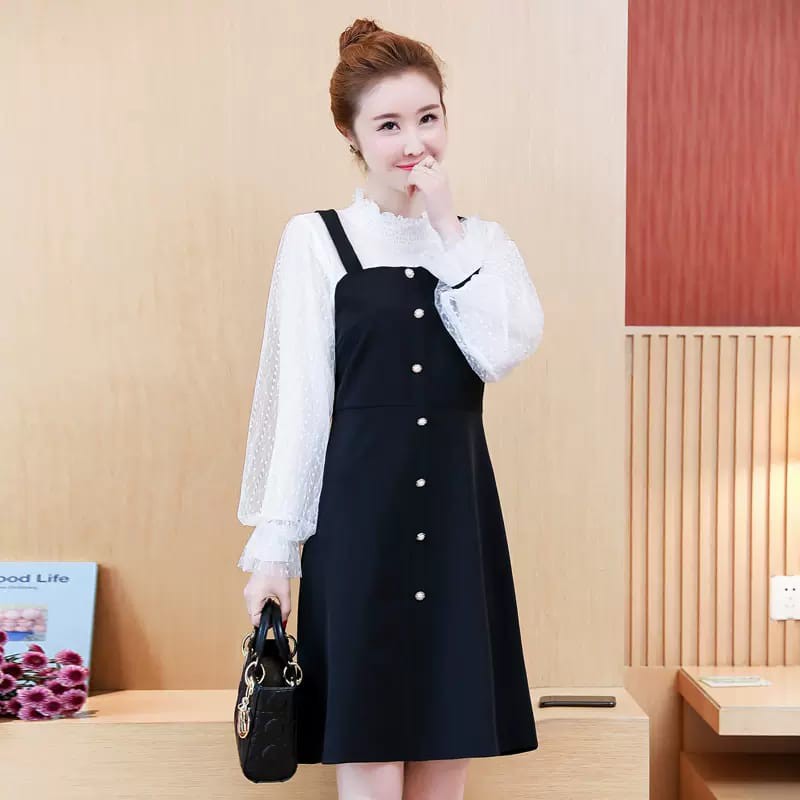 Korean style deals casual dress