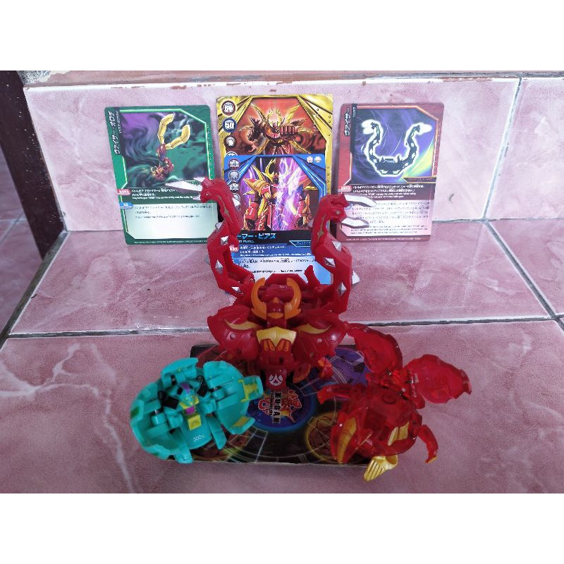 Jual Bakugan gundalian invaders krackx+bg viper+1gate card+3 ability ...