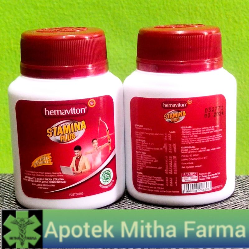 Jual Hemaviton Stamina Plus 30 Capsule Shopee Indonesia 7671