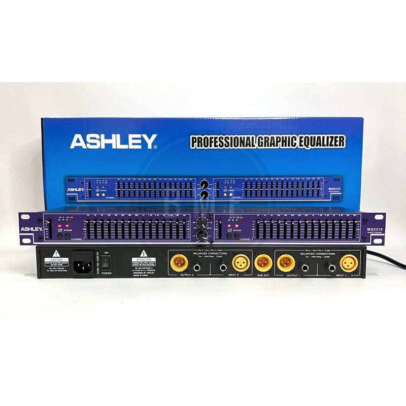 Jual EQUALIZER ASHLEY MQX215 / MQX 215 ( 2 x 15 CHANNEL ) ORIGINAL