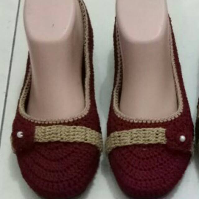Jual Sepatu rajut wanita handmade ya | Shopee Indonesia