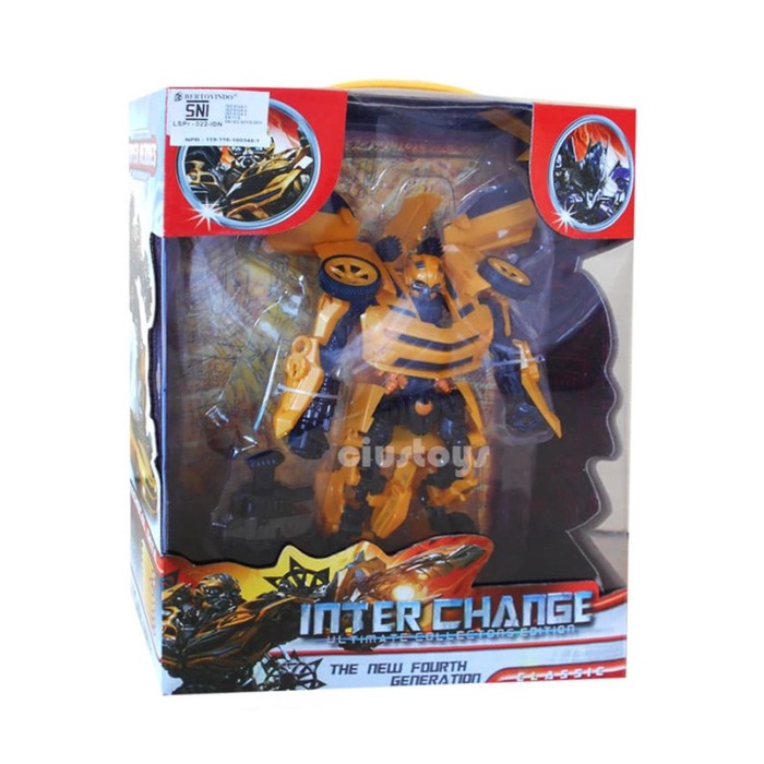 Jual INTERCHANGE ROBOT TRANSFORMERS BUMBLEBEE 4088-1 | Shopee Indonesia