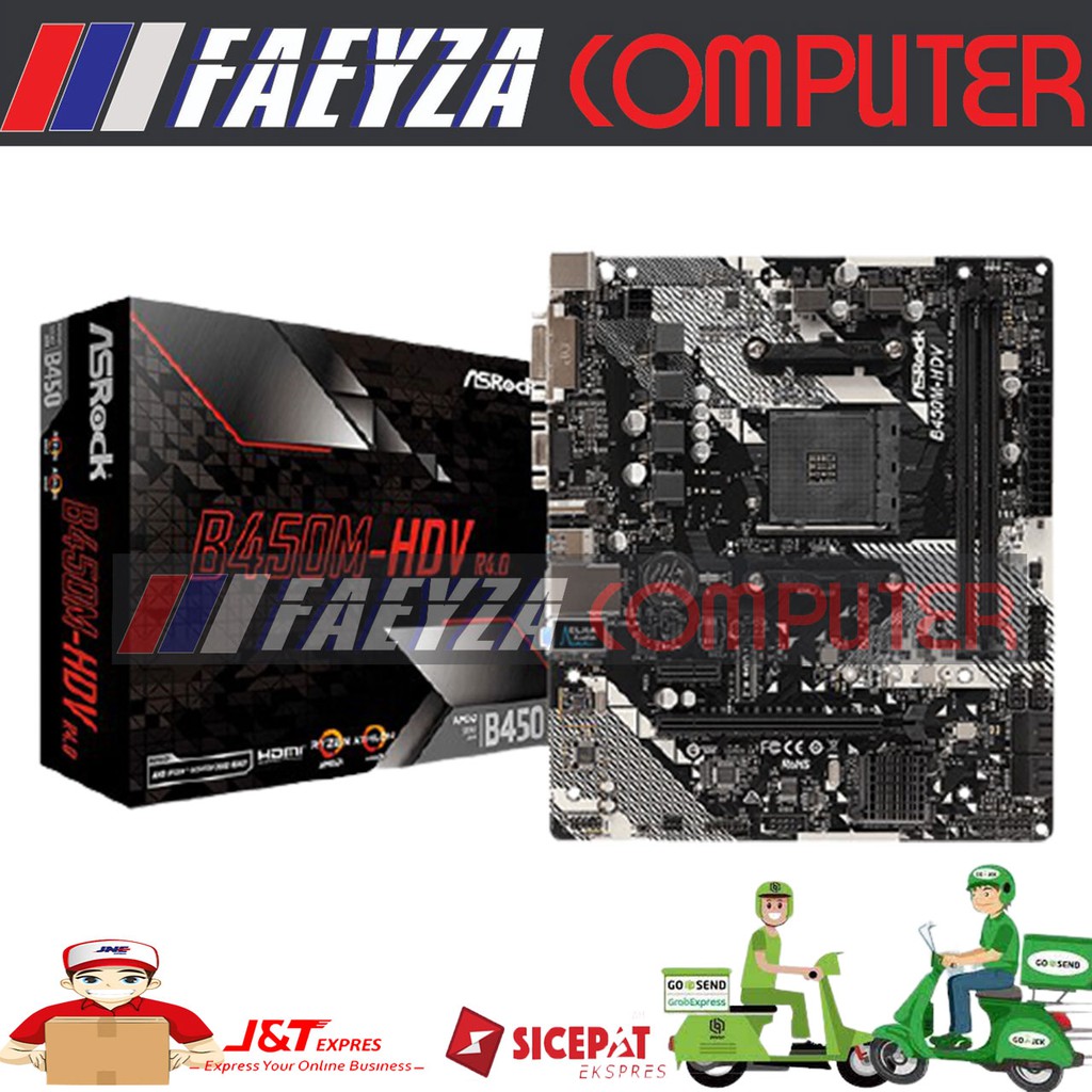 Jual Motherboard ASRock B450M HDV Shopee Indonesia