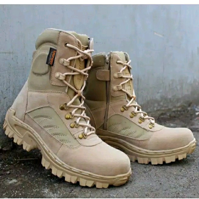 Sepatu PDL Safety Boots Tactical Caanggo Military Cocok Untuk TNI Polri POL  PP Brimob Scurity