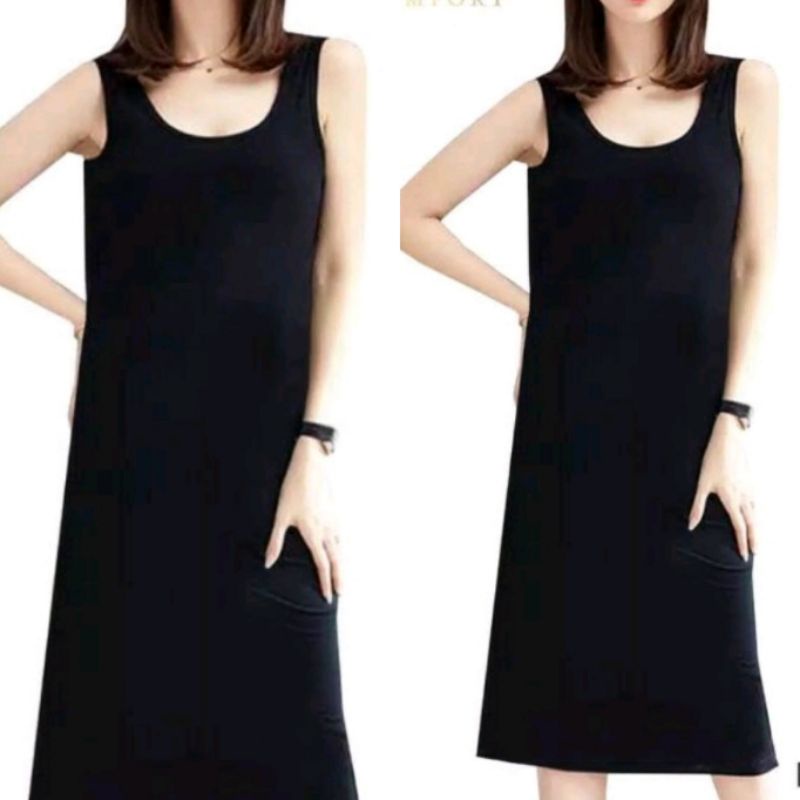 Jual SINGLET DRESS / DRESS SINGLET / DASTER TALI BESAR | Shopee Indonesia