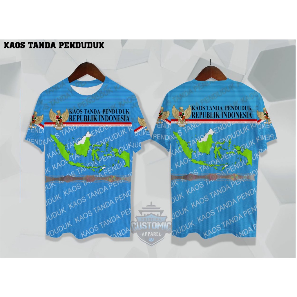 Jual kaos tanda penduduk fullbody (kaos ktp) | Shopee Indonesia
