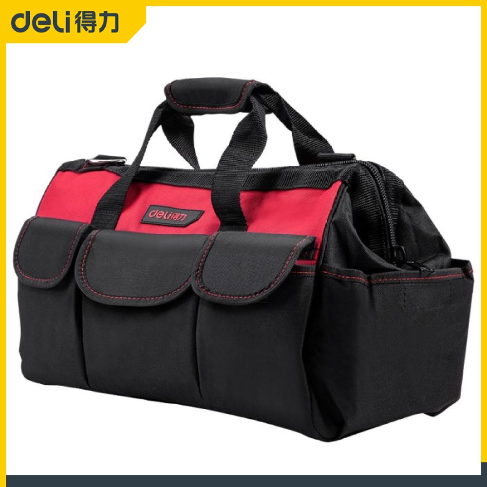 Jual Deli Tool Bags Tas Perkakas 16 Kapasitas Penyimpanan Besar