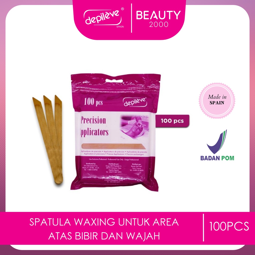 Jual Depileve Precision Spatula 100pcs (SPATULA UNTUK OLESKAN WAX DI ...