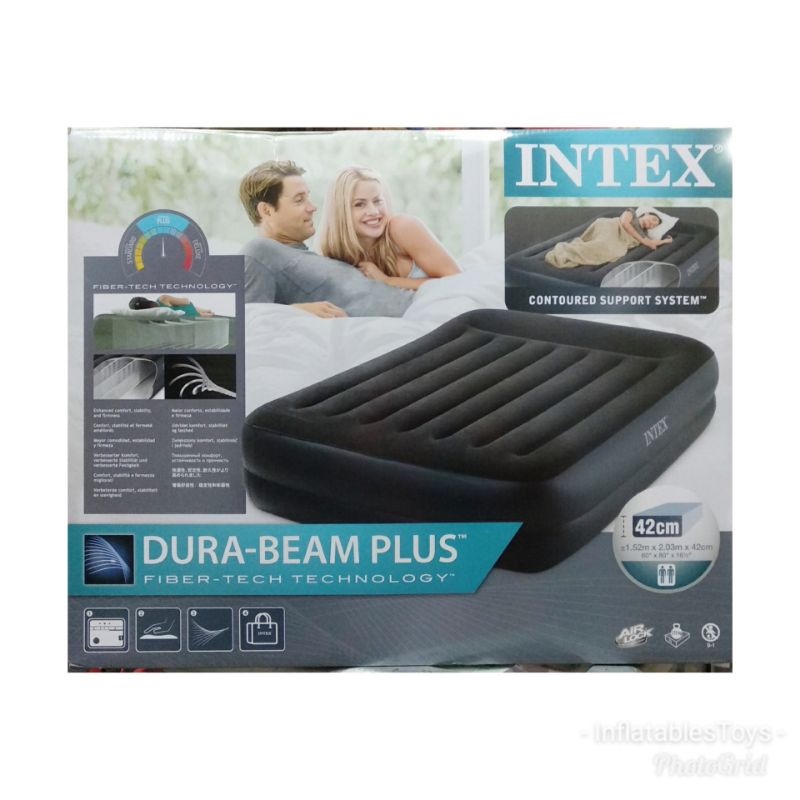 Jual Intex Kasur Angin Durabeam Plus HT Queen Fiber Tech Air Mattress