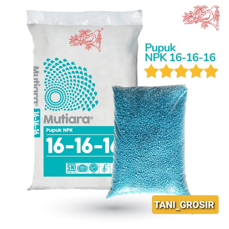 Jual Pupuk Npk Mutiara 16-16-16 1 Kg Pupuk Npk Biru 161616 Pupuk ...