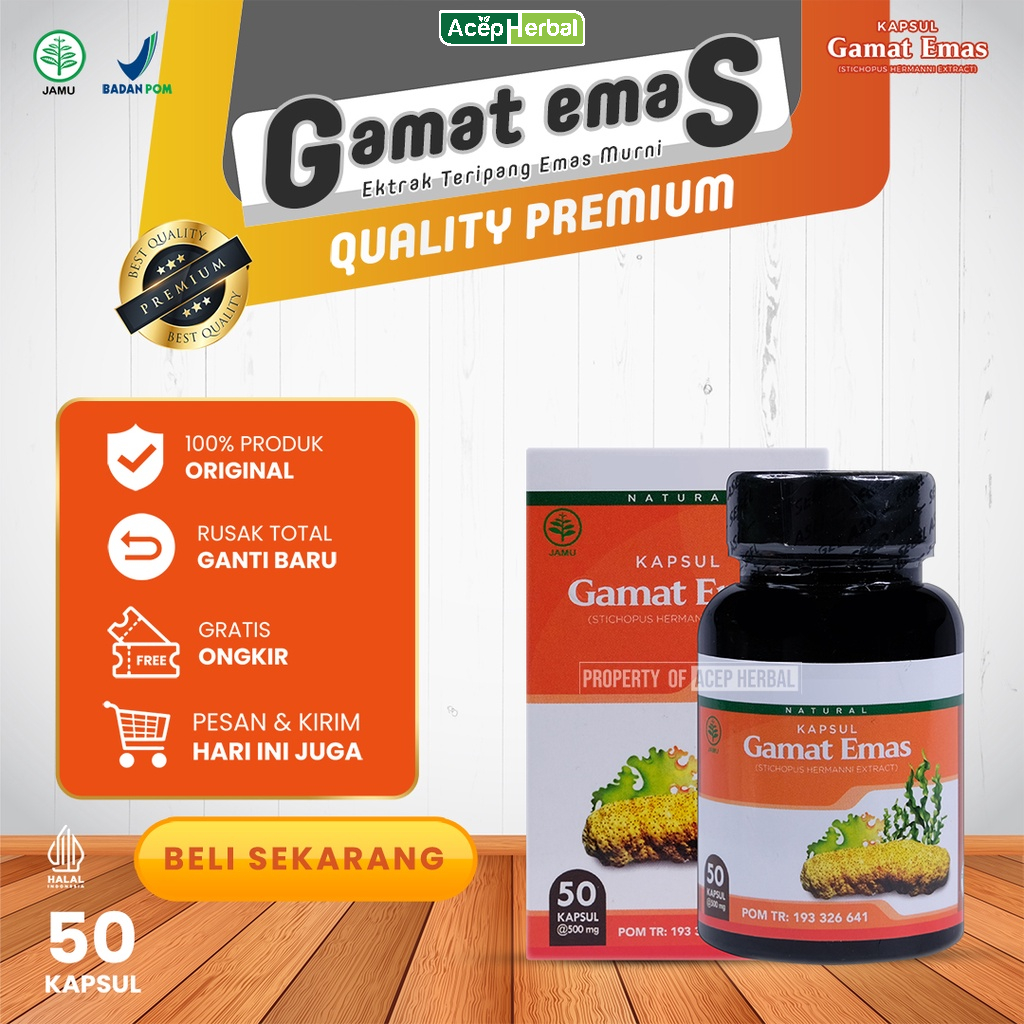 Jual Azali Herbal Alami Gamat Emas Kapsul Obat Batu Empedu Batu