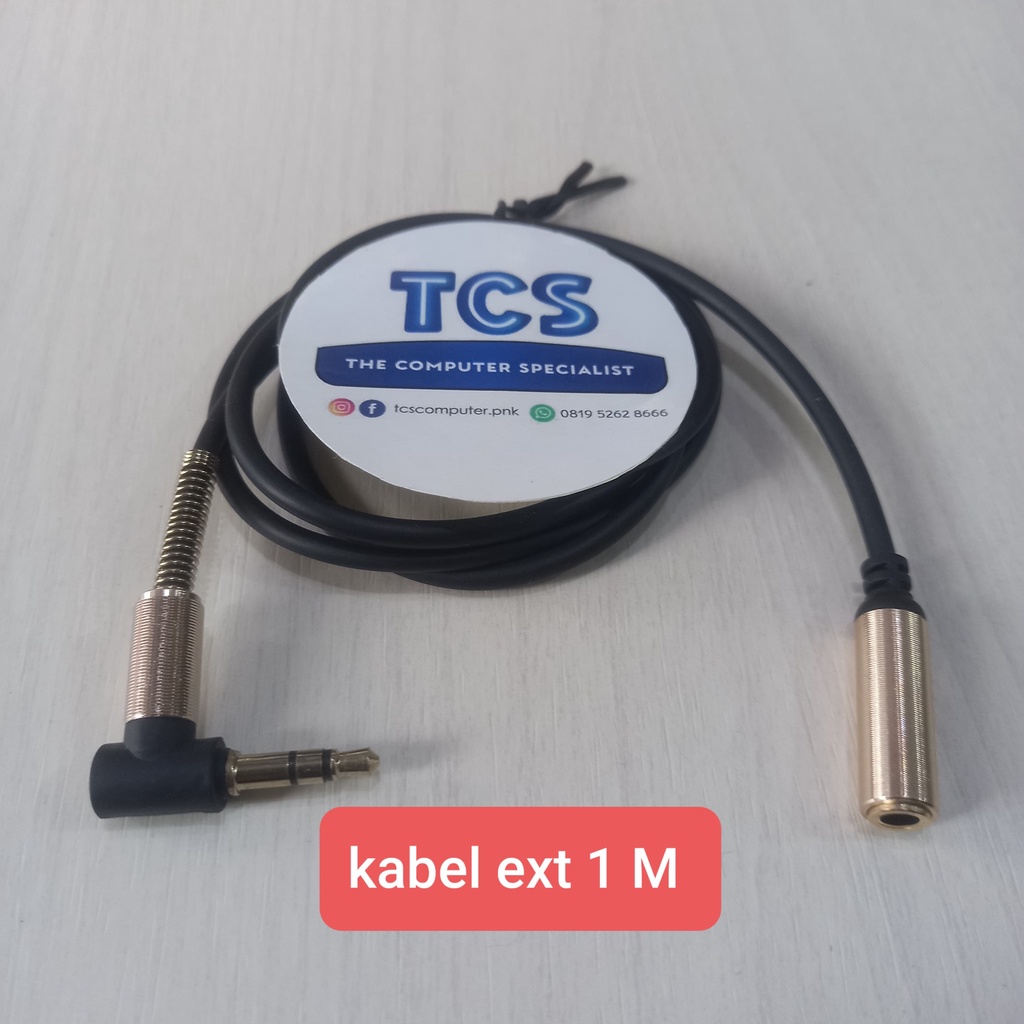 Jual Kabel Audio Extension Male to Female L Shape cable converter ...