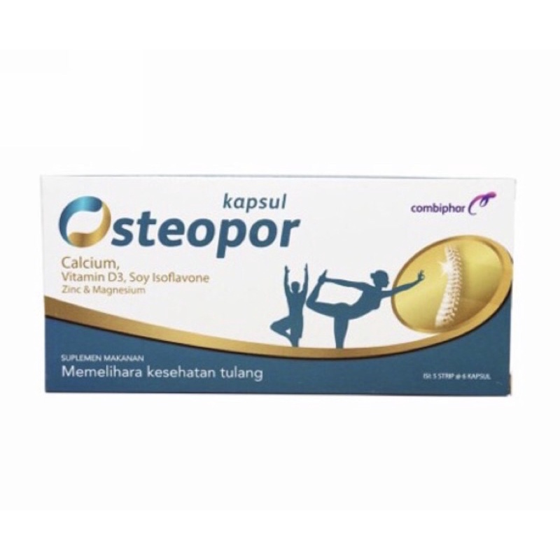 Jual Osteopor strip 6 kapsul ( memelihara kesehatan tulang ) | Shopee ...