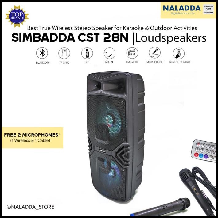 Jual Simbadda Cst N Speaker Meeting Karaoke Bluetooth Portable Free Mic Shopee Indonesia