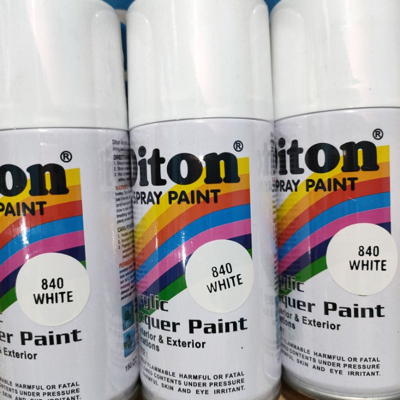 Jual Pilok Cat Diton White 840 Per 1 Dus / 12 Klg Putih 150cc Harga Per ...