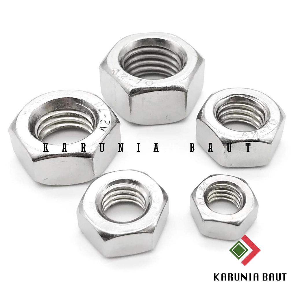 Jual MUR SS304 M12 STAINLESS STEEL | MUR BAUT SS304 (ANTI KARAT) BAUT ...