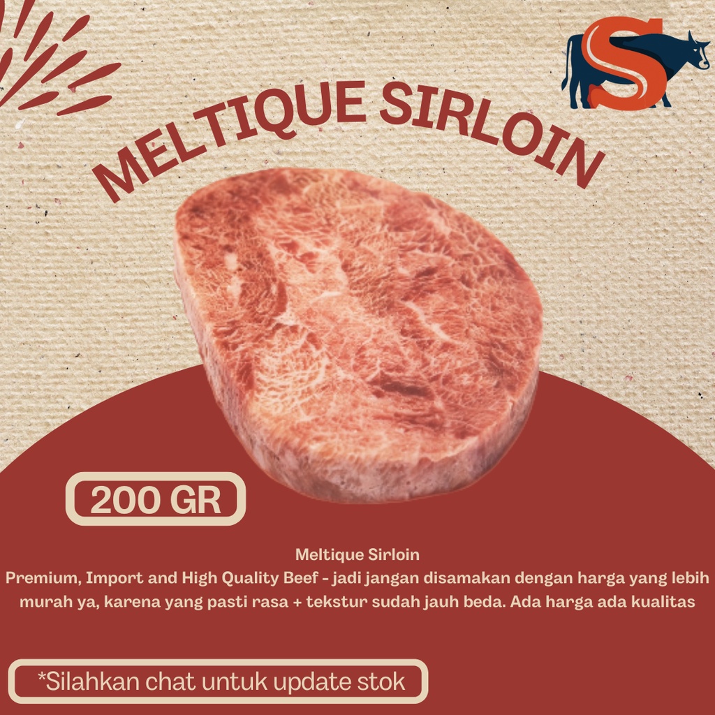 Jual Sirloin Sirloin Steak Sirloin Meltique Sirloin Wagyu Sirloin Import 200 Gr 