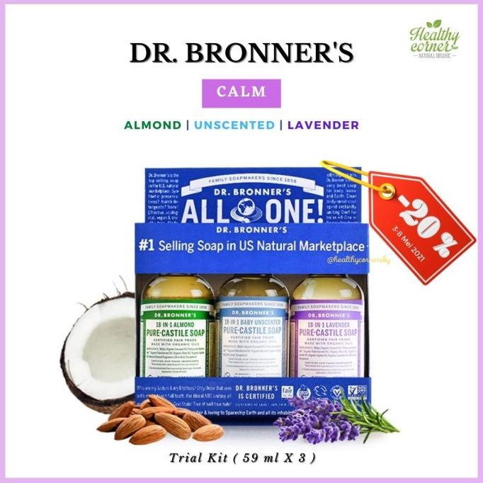 Jual Dr Bronners Pure Castile Soap Paket 3pc Trial Kit Travel Size Shopee Indonesia 4939