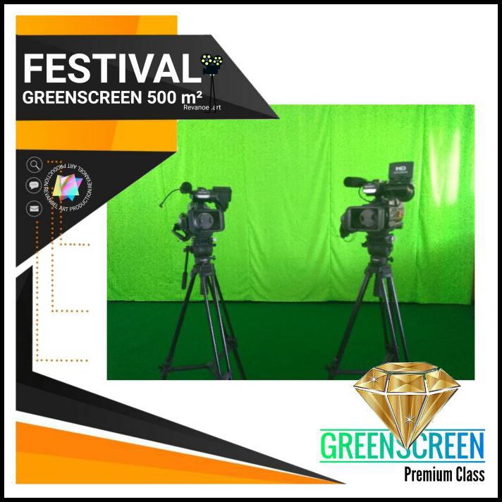 Jual Green Screen Layar Video Chroma Key Profesional Lebar 3 Meter ...