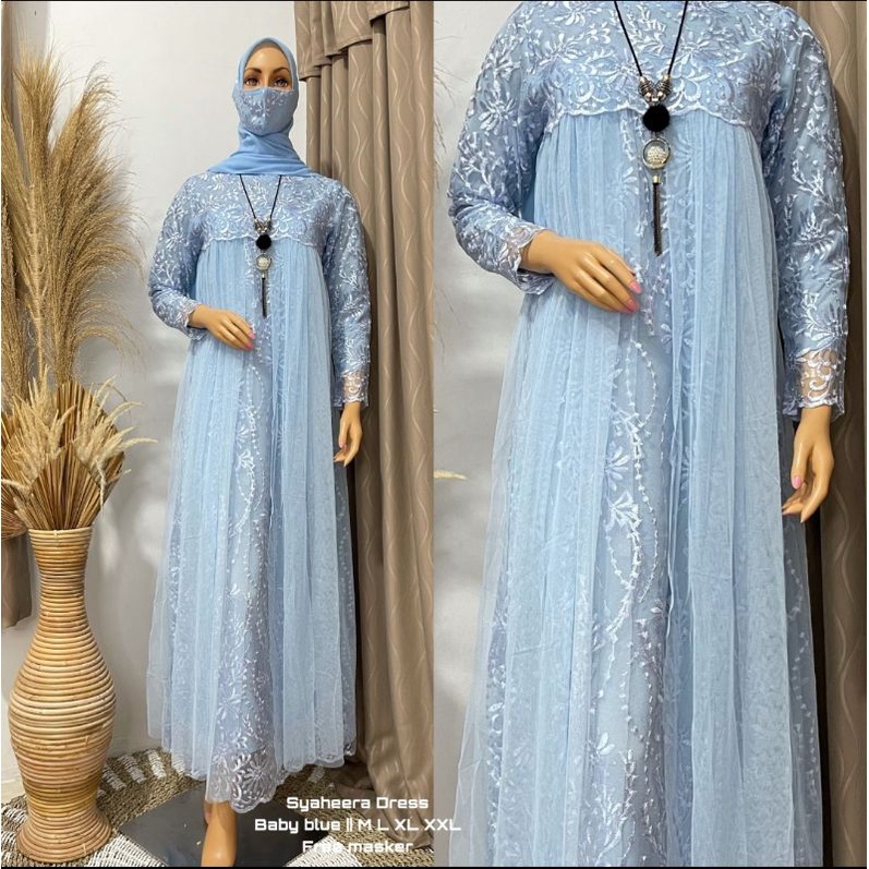 Jual Kebaya modern gamis brokat tulle edelwies / kebaya muslim / gamis ...