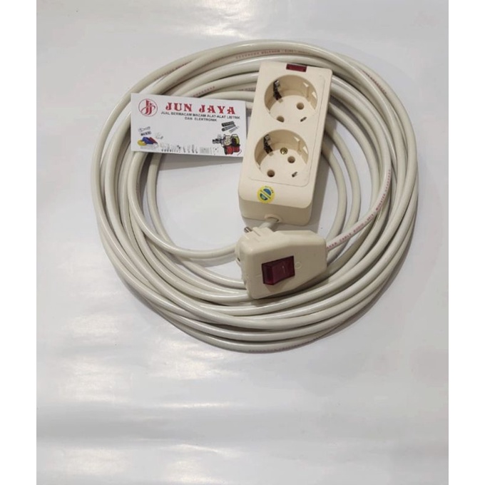 Jual STOP KONTAK JADI RAKITAN kabel 6m, Colokkan on/of+terminal ...
