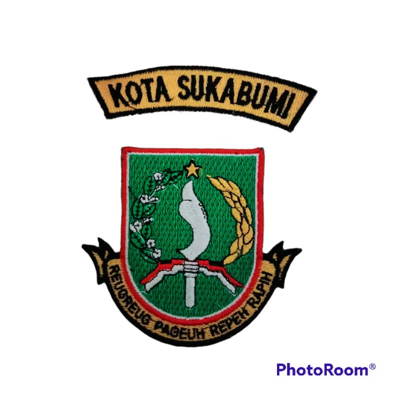 Jual Logo Bordir Kota Sukabumi / Logo Kota Sukabumi / Bordir Logo Kota