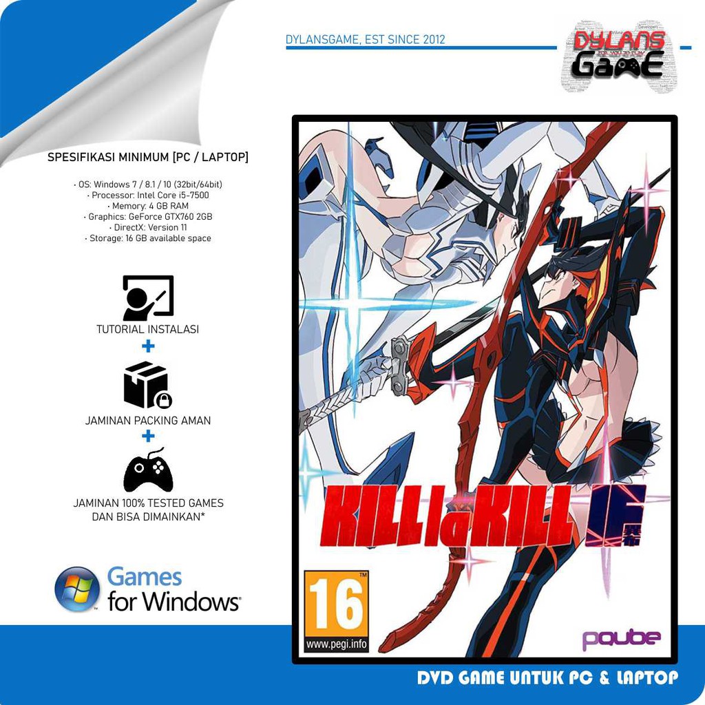 Jual KILL LA KILL IF PC GAME DVD GAME LAPTOP GAME PC | Shopee Indonesia