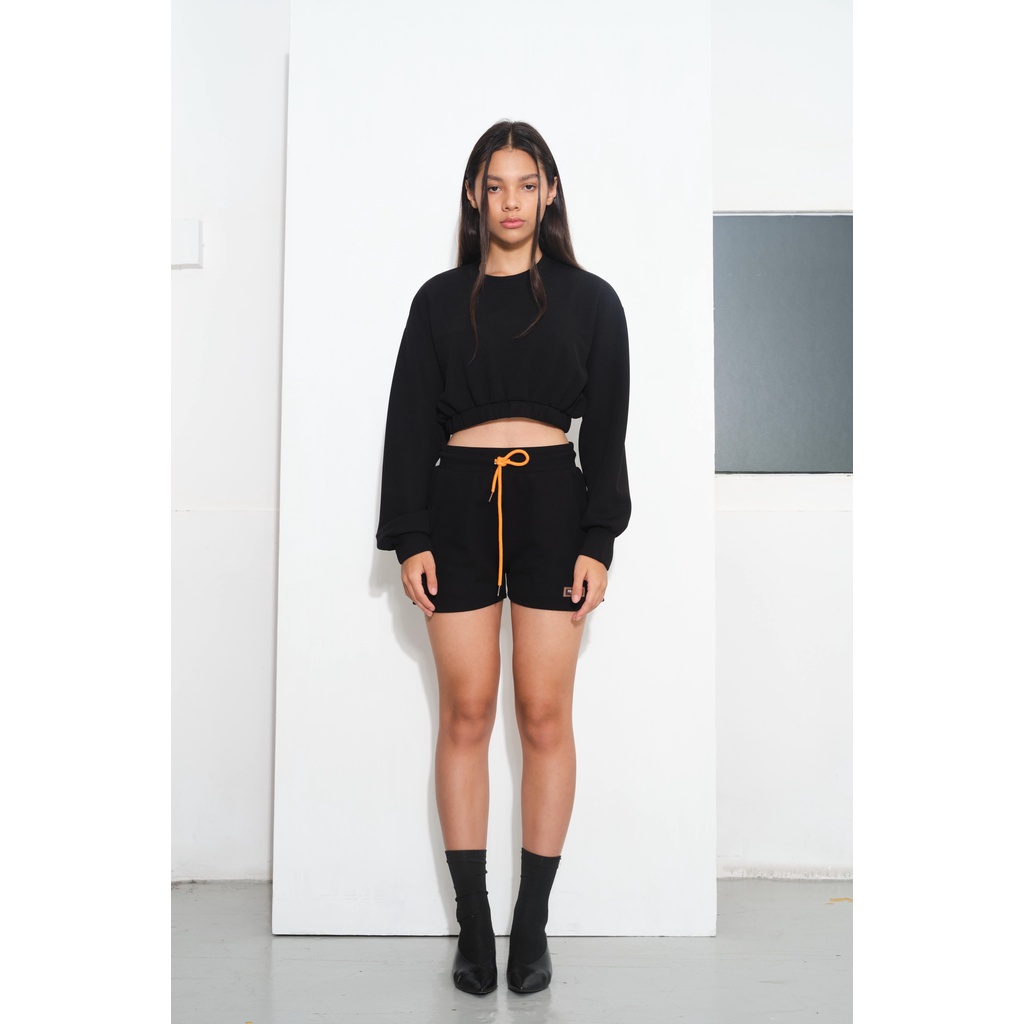 Jual FACELESS STUDIOS - Valiant Cropped Sweater in Black | Shopee Indonesia