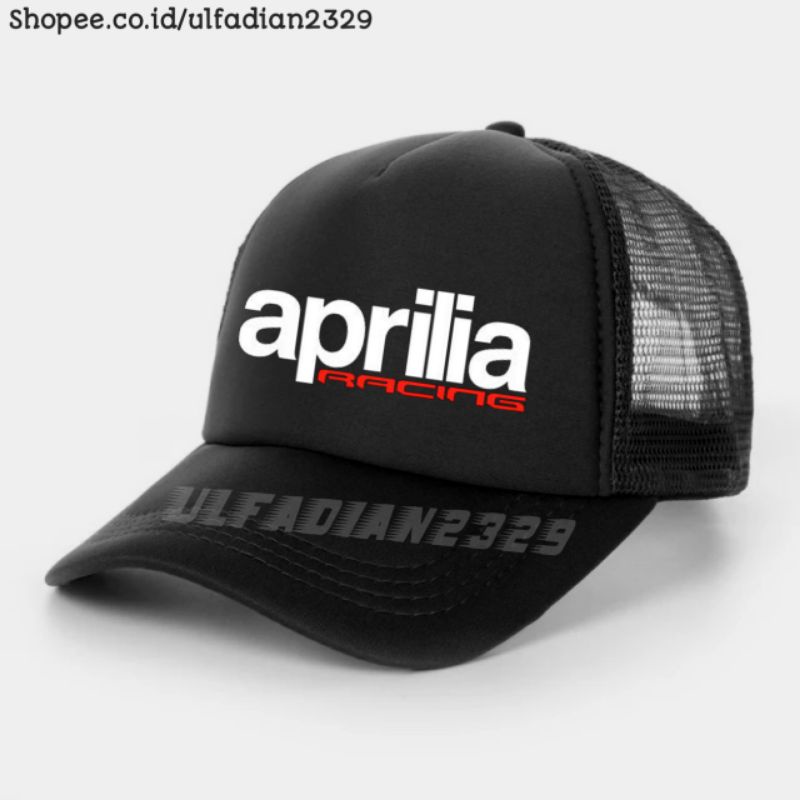 Jual Topi Aprillia Racing Trucker Jaring - Topi Racing Aprilia Motogp ...