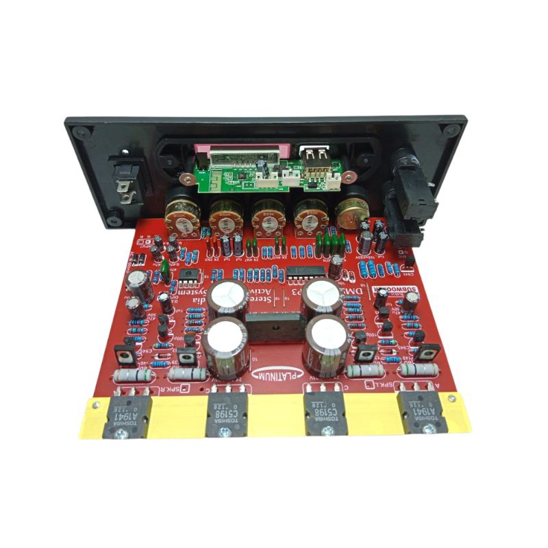 Jual kit power speaker aktif dms 1500 stereo amplifier ampli multimedia ...