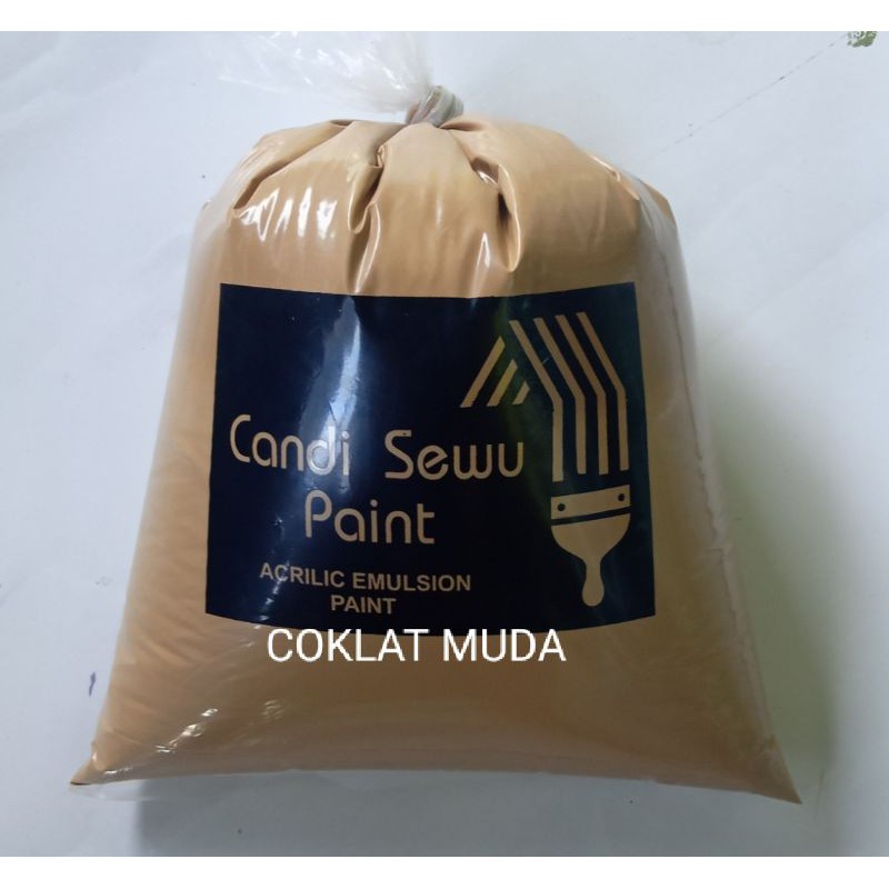 Jual Cat tembok 1 kg KWALITAS SUPER warna coklat muda | Shopee Indonesia