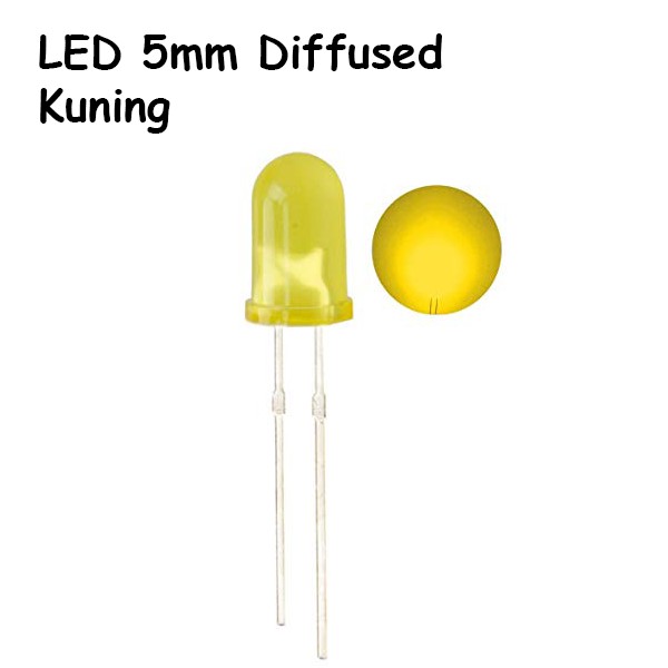 Jual LED 5mm Diffused Kuning Yellow | Shopee Indonesia