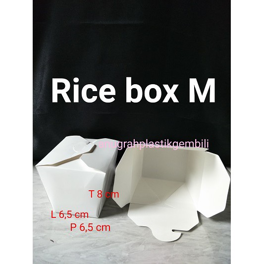 Jual Rice box M paper rice box Medium | Shopee Indonesia
