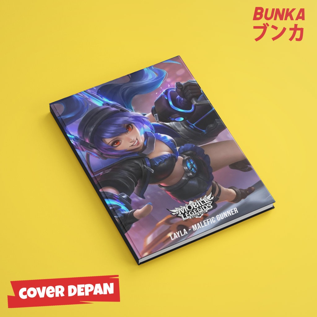 Jual Notebook Mobile legends Layla Malefic Gunner Hardocover A5 Buku ...