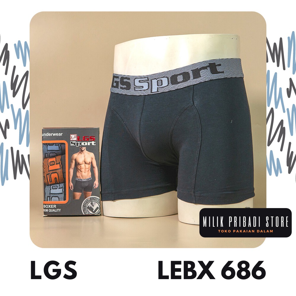 Jual BOXER PRIA LGS LEBX 686 | ISI 3 | BAHAN COTTON COMBED | Shopee ...