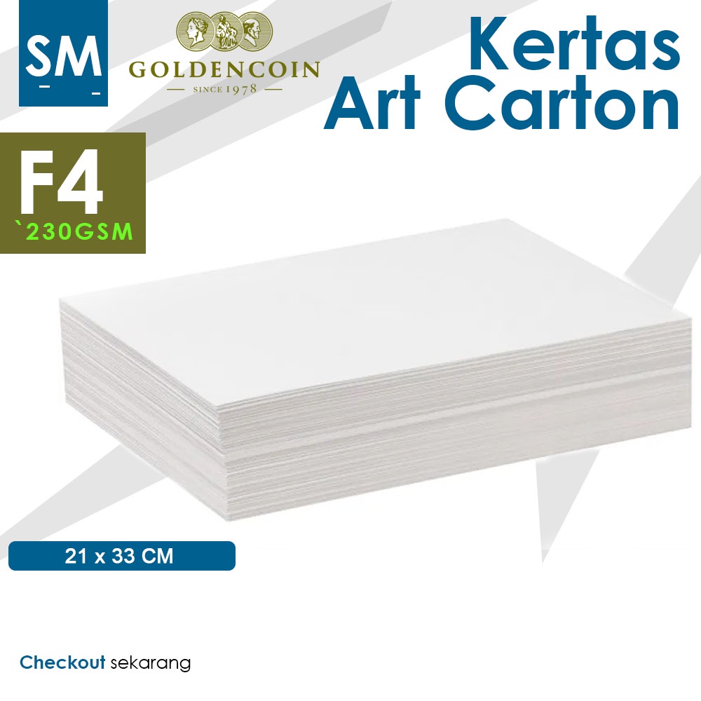 Jual Kertas Art Carton F4 230gsm Kertas Art Paper F4 230gr Art