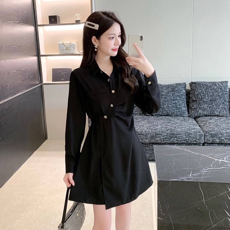 Jual Berry Dress Korean Formal Casual Kerah Kerja Kantor Sopan Rapi ...