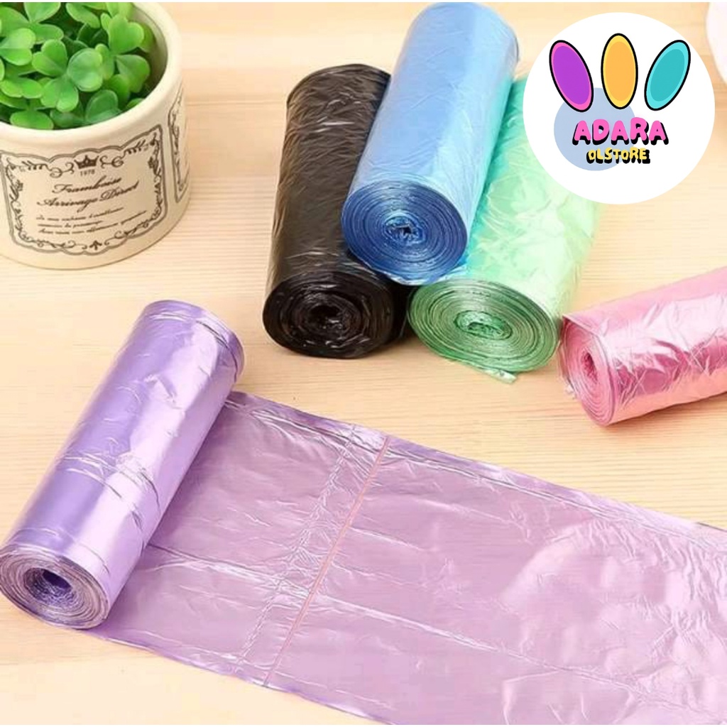 Jual Kantong Plastik Sampah Roll Kantong Plastik Bening Kantong Sampah Gulung Isi 15 Pcs 