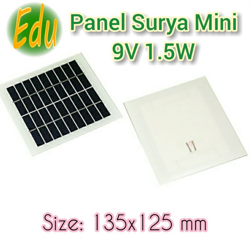 Jual Solar Cell DIY 9V 1.5W Generator Listrik Tenaga Panel Surya Mini ...