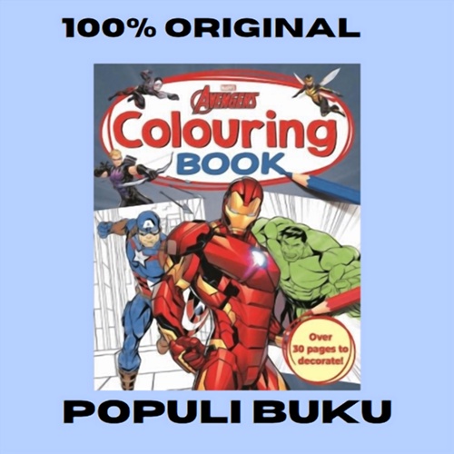 Jual Buku Mewarnai Anak Marvel Avengers Bahasa Inggris | Shopee Indonesia
