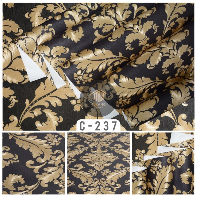 Jual Wallpaper Dinding Vinyl Salur Premium 3d Tebal Bertekstur Dan